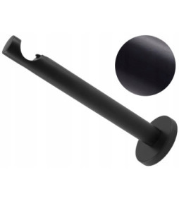 WSPORNIK POJEDYNCZY 19mm karnisz LOFT TRENDY CZARNY MAT