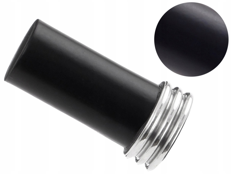 19 mm ANELLO zakończenie do karnisza CZARNY MAT