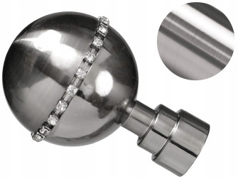 19 mm ROXY zakończenie do karnisza STAL