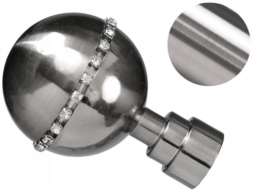19 mm ROXY zakończenie do karnisza STAL