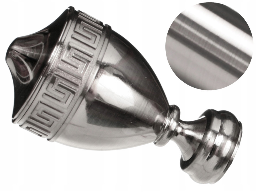 25 mm VERSUS zakończenie do karnisza STAL