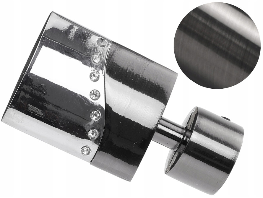 19mm "VERO"  ZAK. KAR. -  ANTRACYT / CR