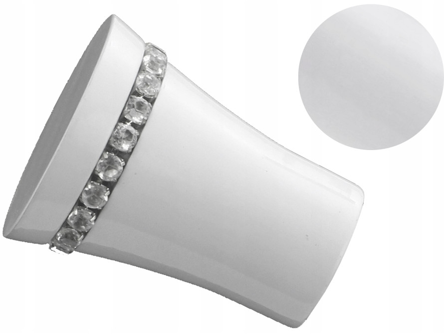 19 mm PRIMO zakończenie do karnisza BIAŁY